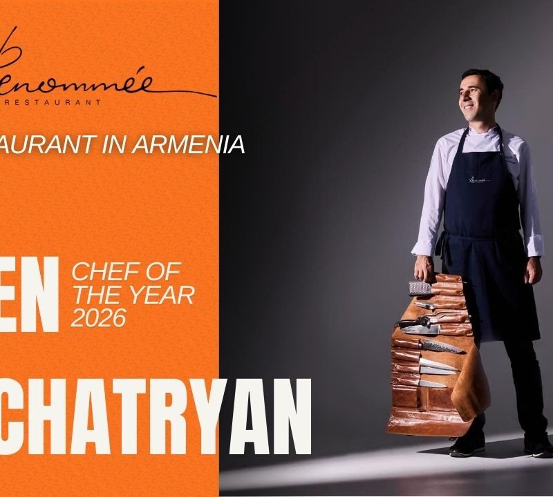 Կարեն Խաչատրյանը՝ WHERETOEAT ARMENIA 2026-ի տարվա շեֆ-խոհարար